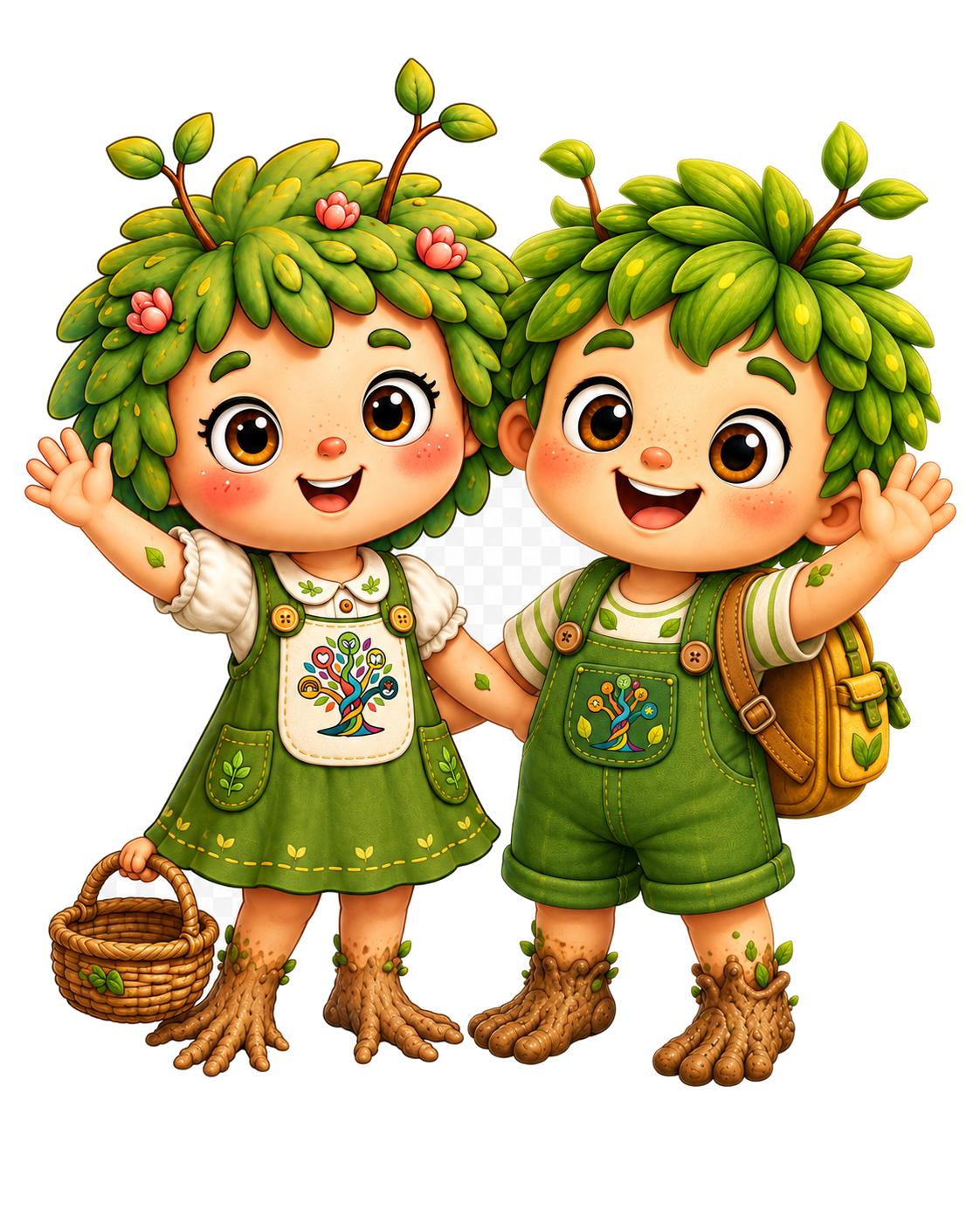 Sunny and Sprout, Growth Garden’s garden guides